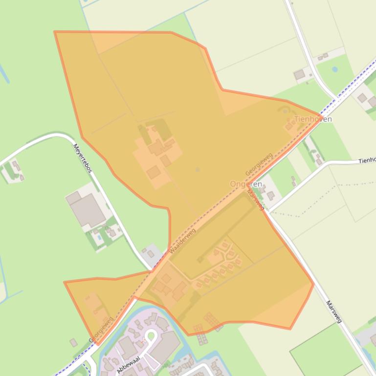 Kaart van postcodegebied 1791MA.