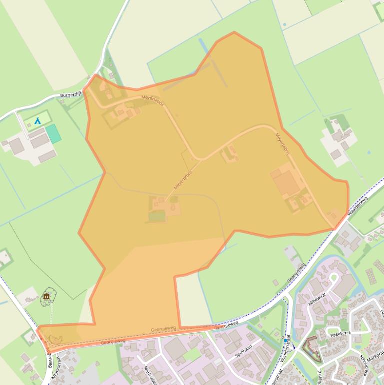 Kaart van postcodegebied 1791MG.