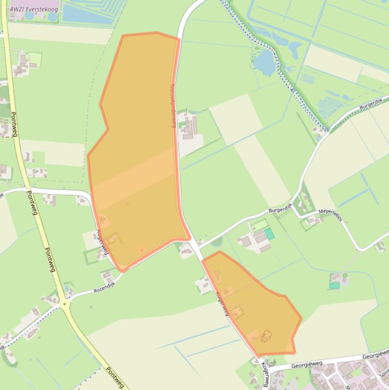 Kaart van postcodegebied 1791MK.