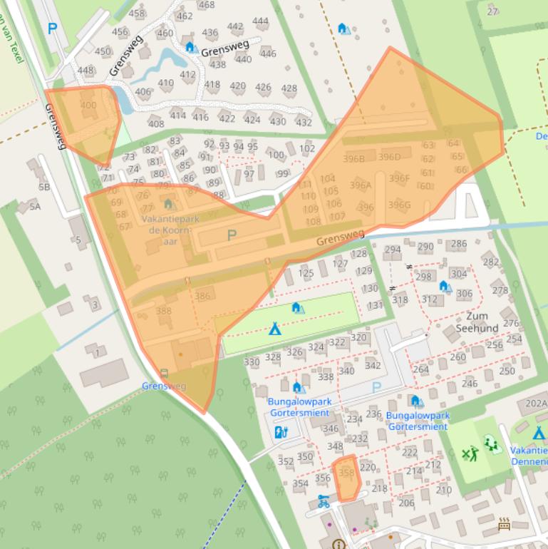 Kaart van postcodegebied 1791NP.