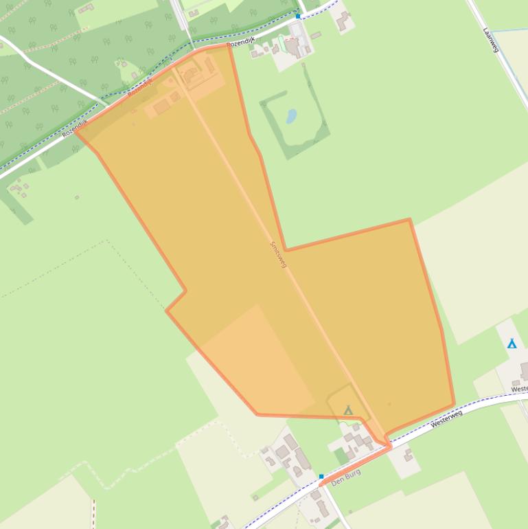 Kaart van postcodegebied 1791PG.