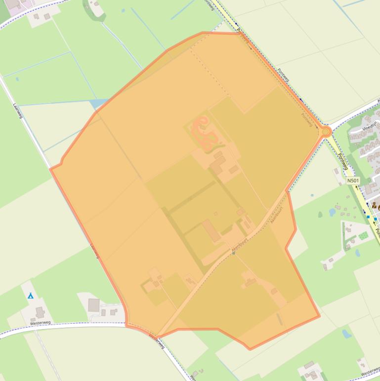 Kaart van postcodegebied 1791PJ.