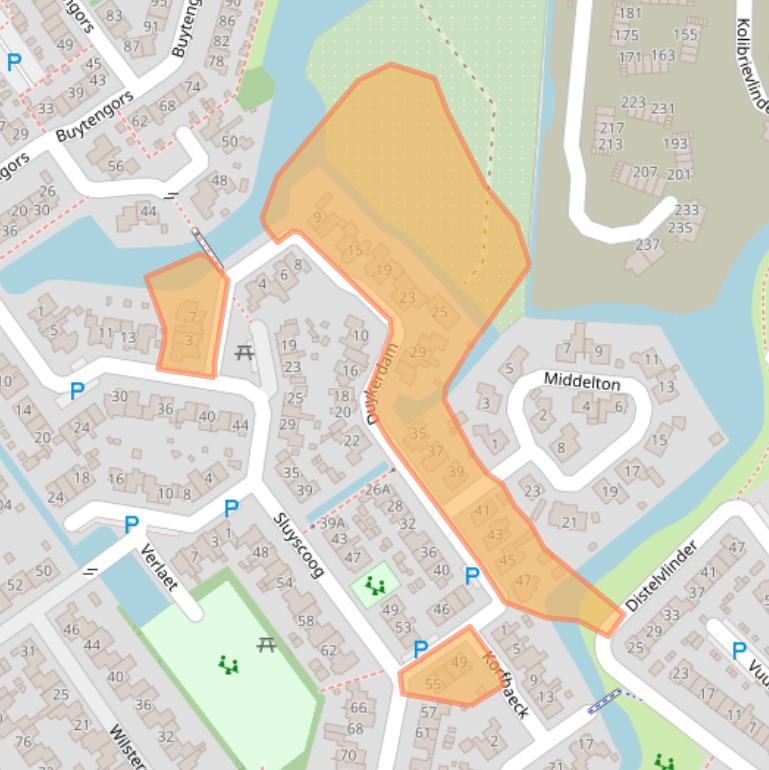 Kaart van postcodegebied 1791TA.