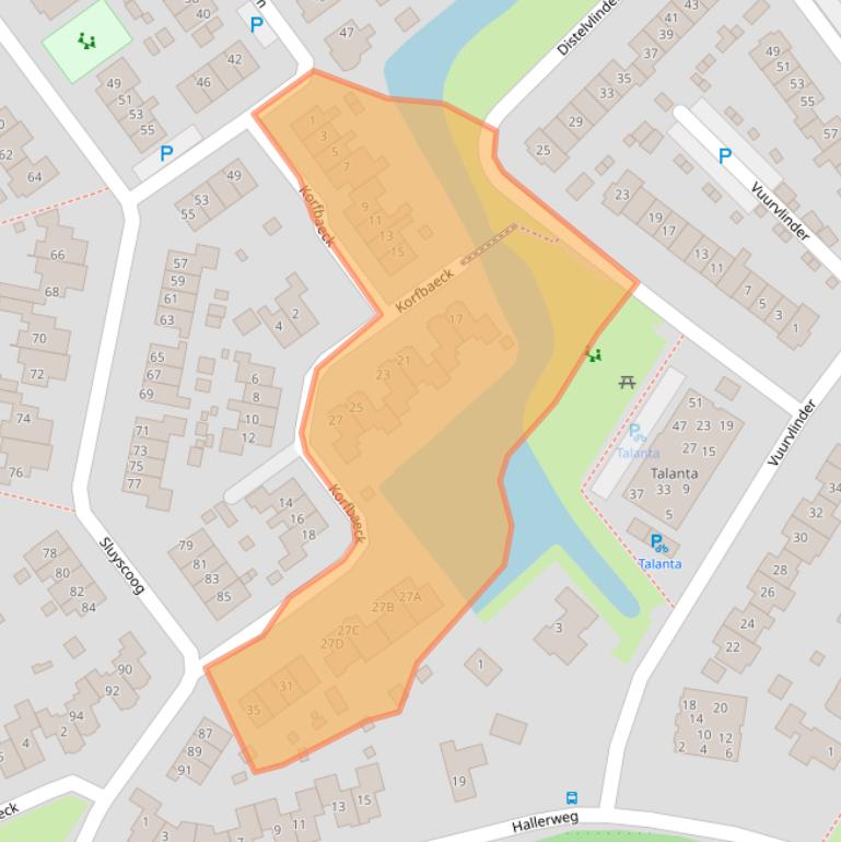 Kaart van postcodegebied 1791TE.