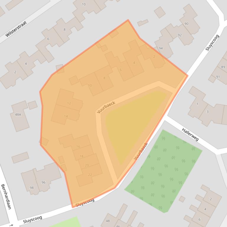 Kaart van postcodegebied 1791TH.