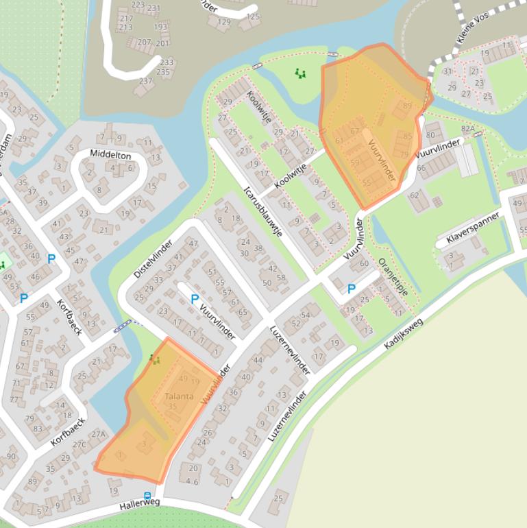 Kaart van postcodegebied 1791TL.