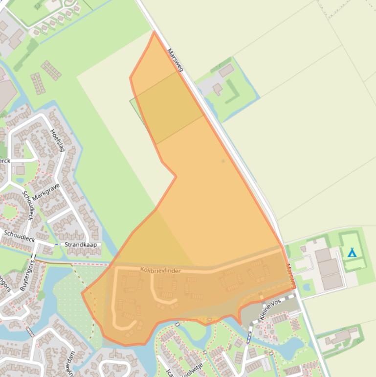 Kaart van postcodegebied 1791TX.