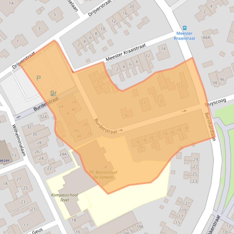 Kaart van postcodegebied 1791VA.