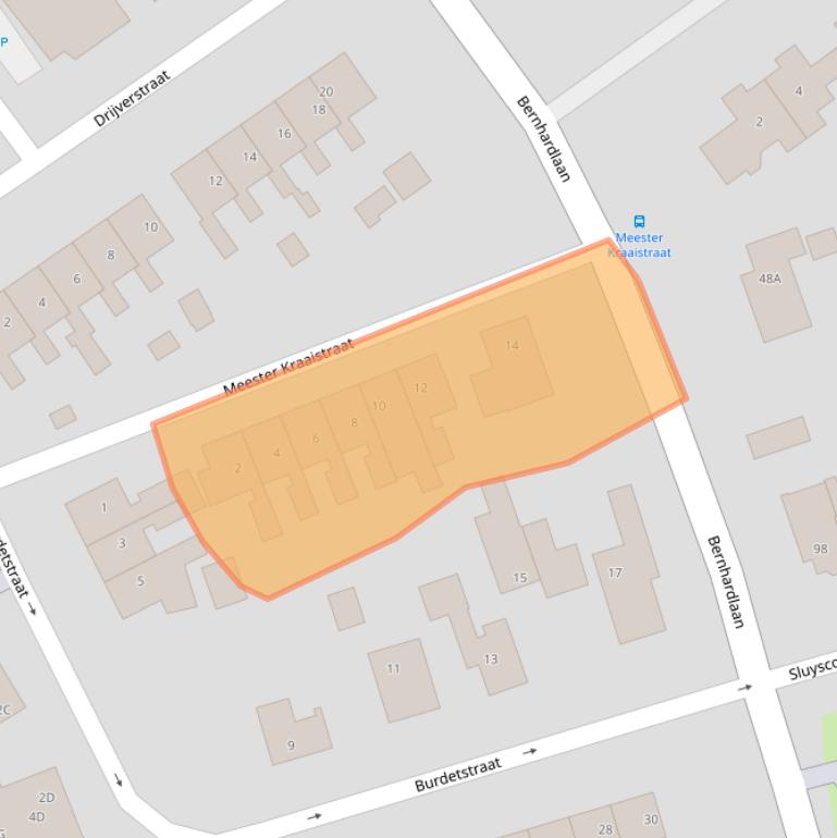 Kaart van postcodegebied 1791VB.