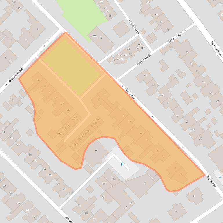 Kaart van postcodegebied 1791VD.