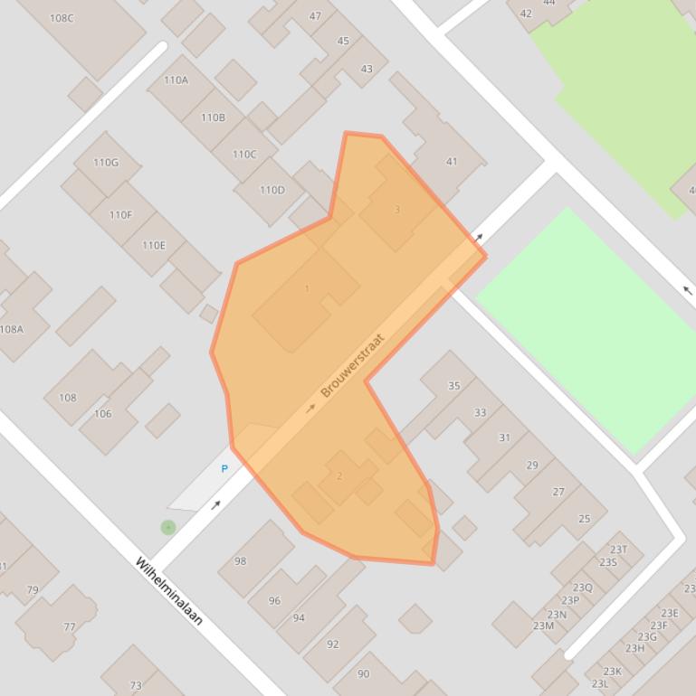 Kaart van postcodegebied 1791VM.