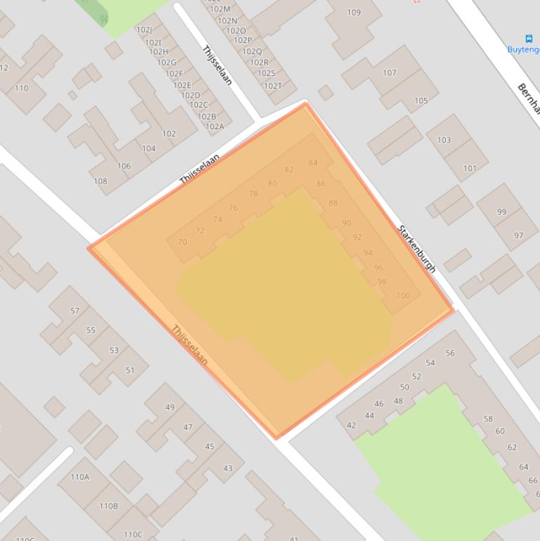 Kaart van postcodegebied 1791VS.