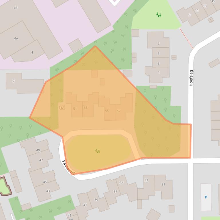Kaart van postcodegebied 1791WC.