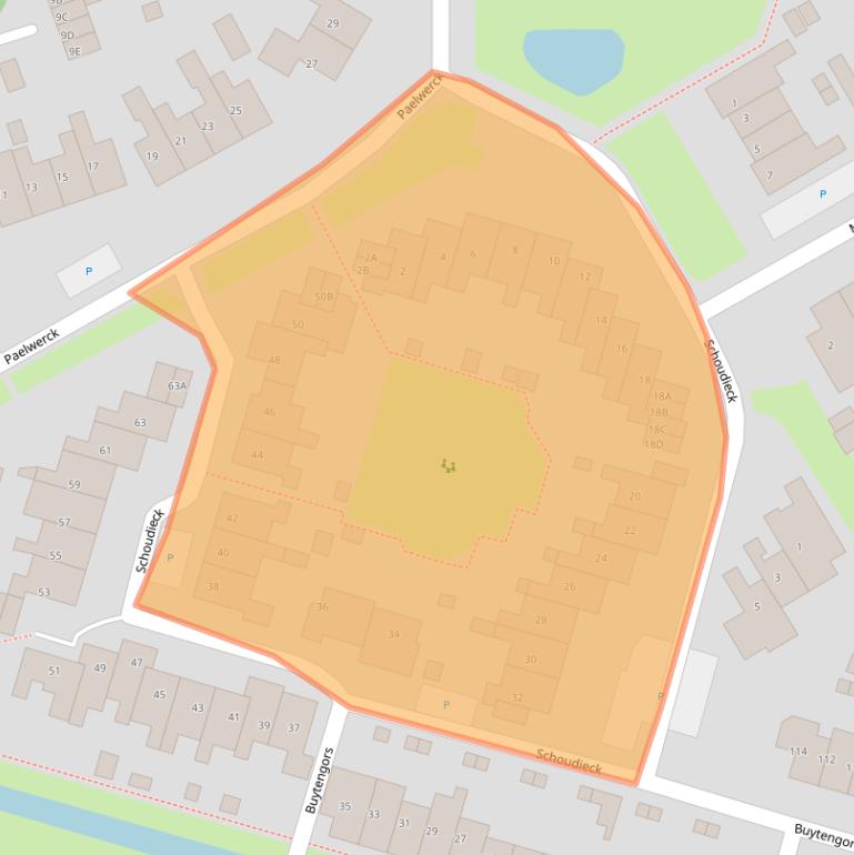 Kaart van postcodegebied 1791WG.