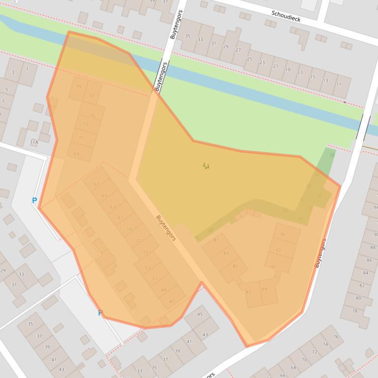 Kaart van postcodegebied 1791WN.