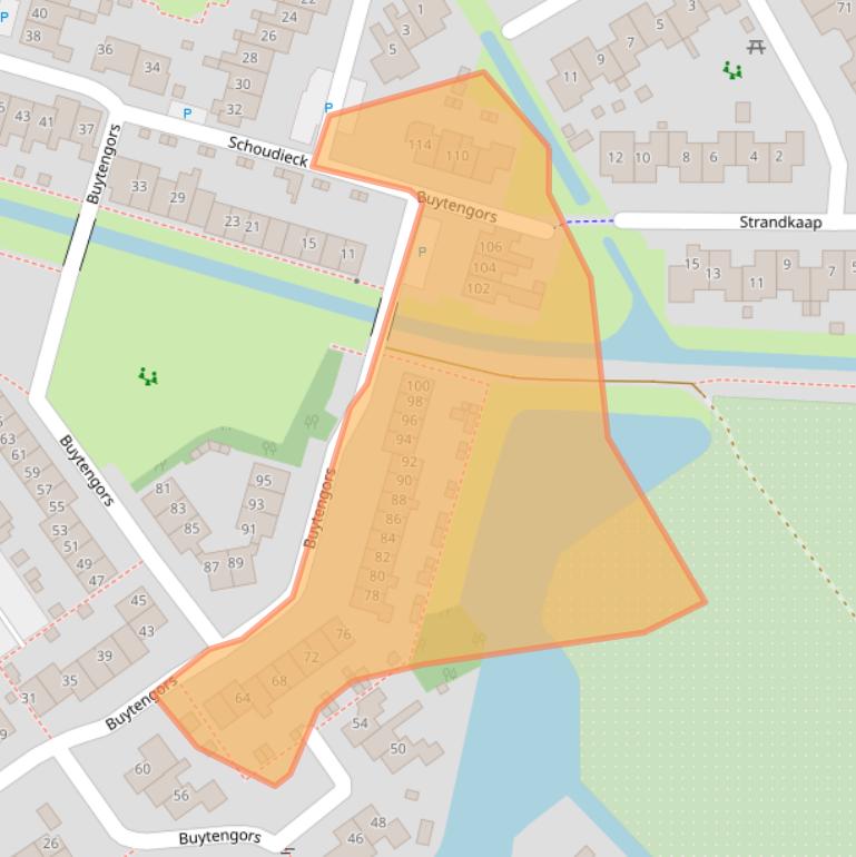 Kaart van postcodegebied 1791WS.