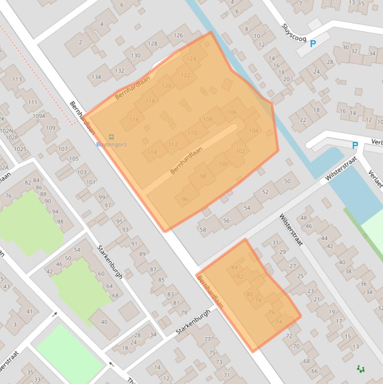 Kaart van postcodegebied 1791XH.