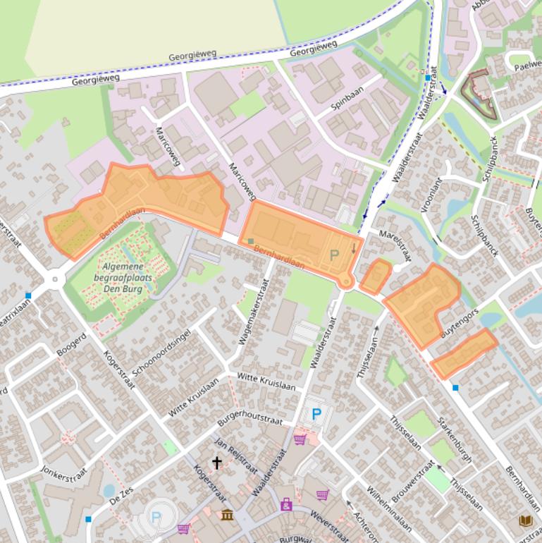 Kaart van postcodegebied 1791XJ.