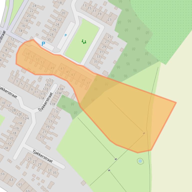 Kaart van postcodegebied 1791XN.