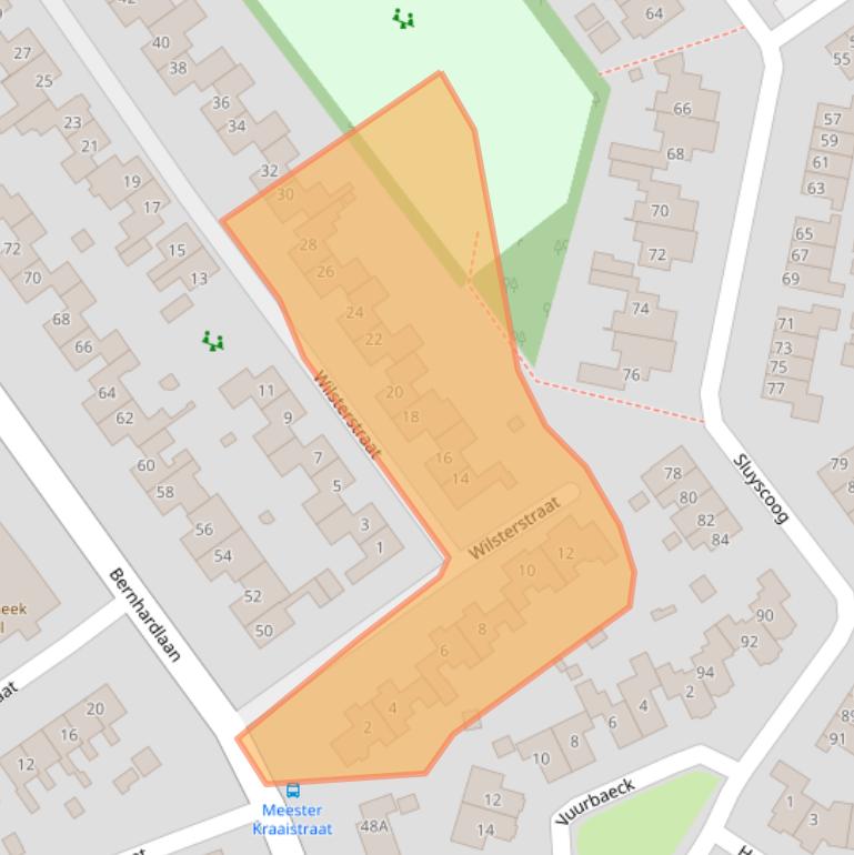 Kaart van postcodegebied 1791XS.