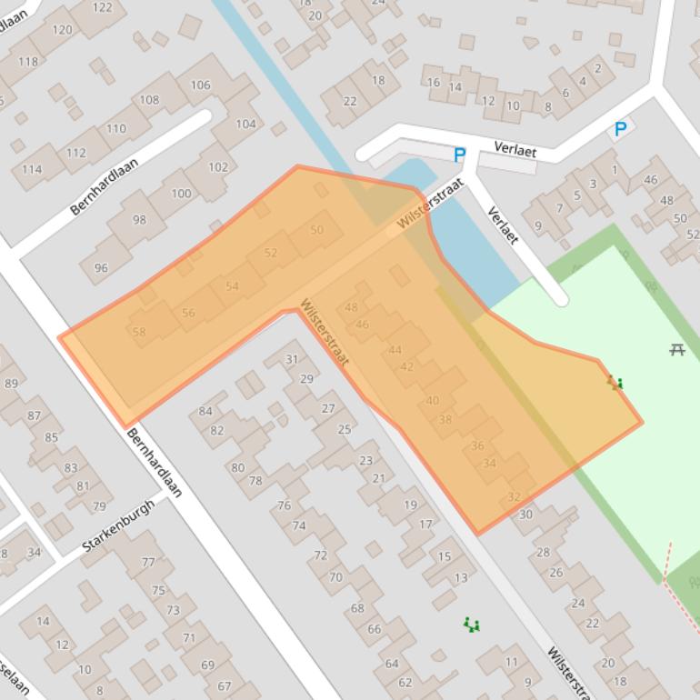 Kaart van postcodegebied 1791XT.