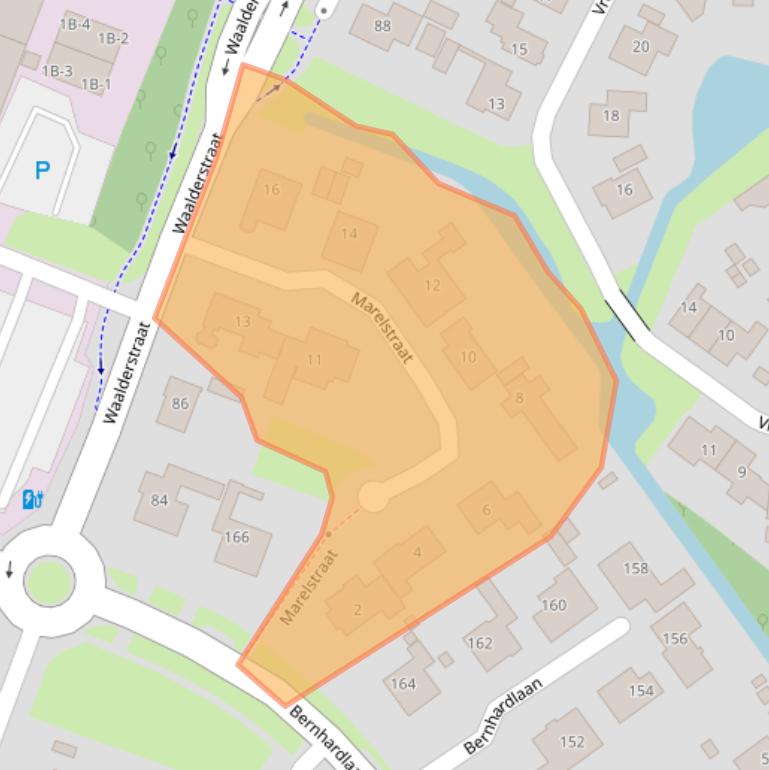 Kaart van postcodegebied 1791XV.