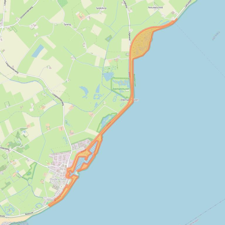 Kaart van postcodegebied 1792AE.