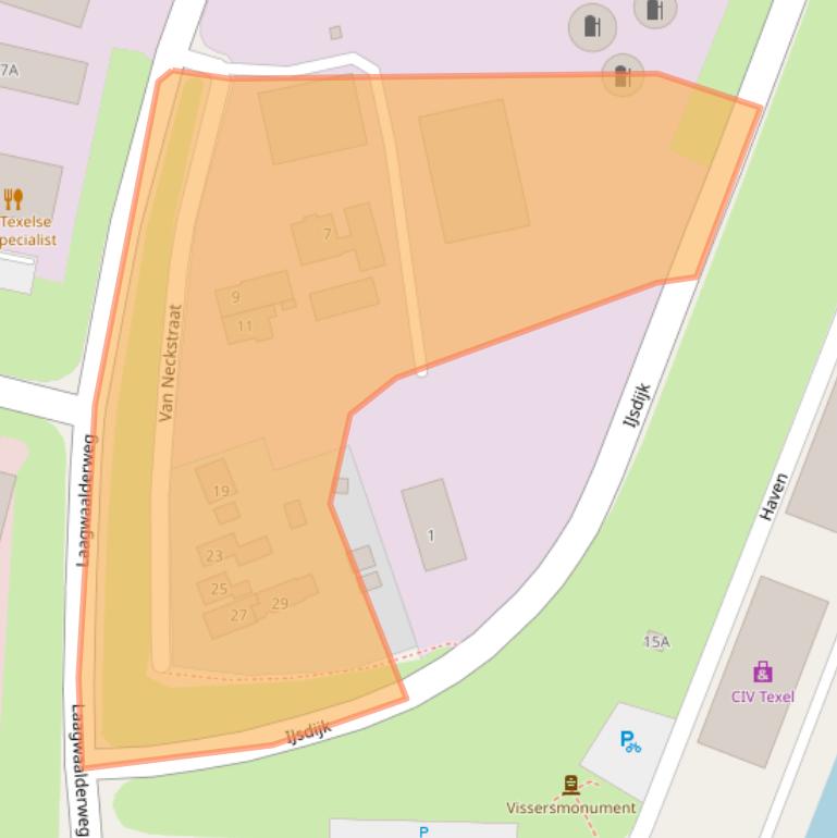 Kaart van postcodegebied 1792AR.