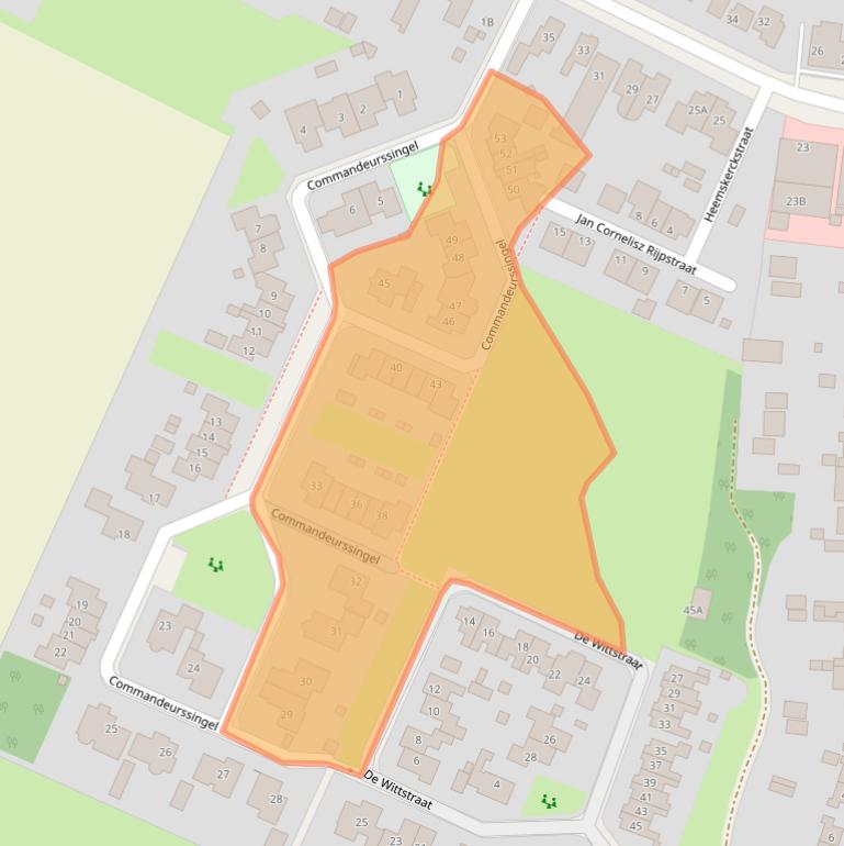 Kaart van postcodegebied 1792AV.