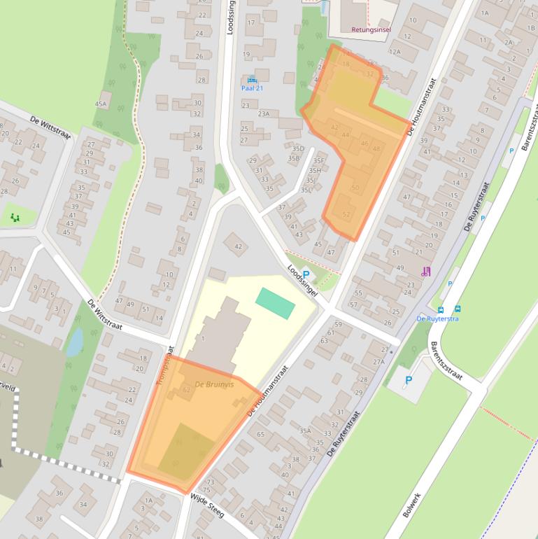 Kaart van postcodegebied 1792BC.