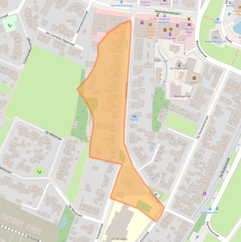 Kaart van postcodegebied 1792BH.