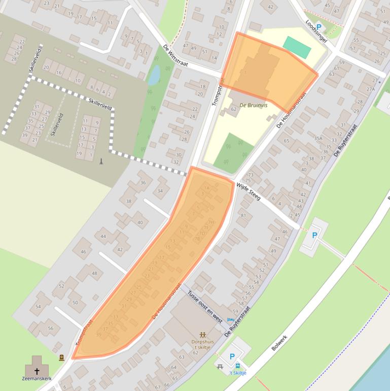 Kaart van postcodegebied 1792BJ.