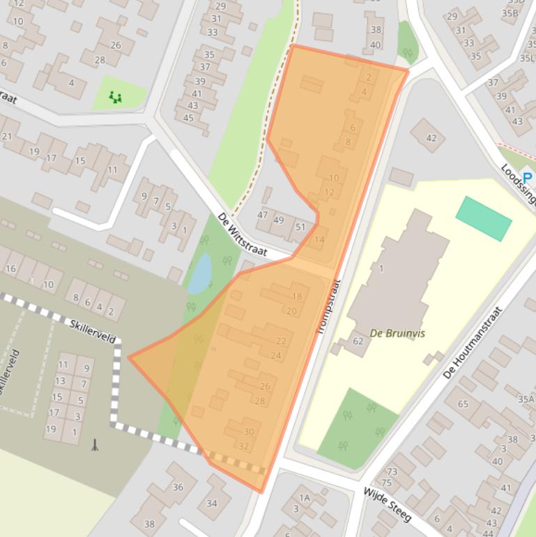 Kaart van postcodegebied 1792BK.