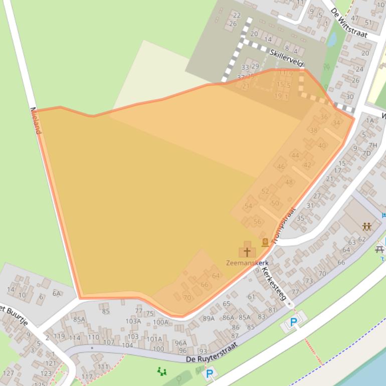 Kaart van postcodegebied 1792BL.