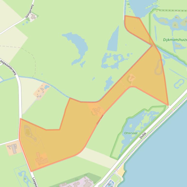 Kaart van postcodegebied 1792CC.