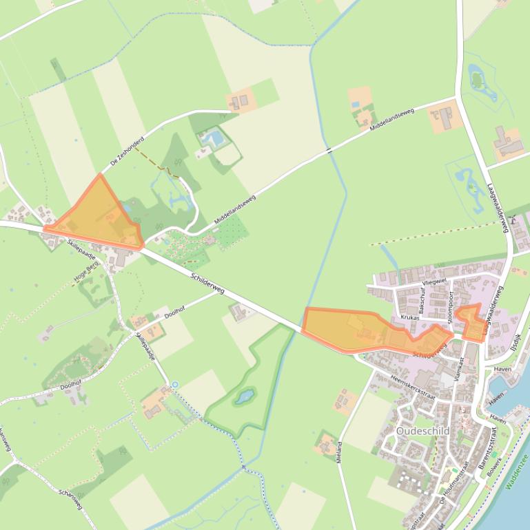 Kaart van postcodegebied 1792CJ.