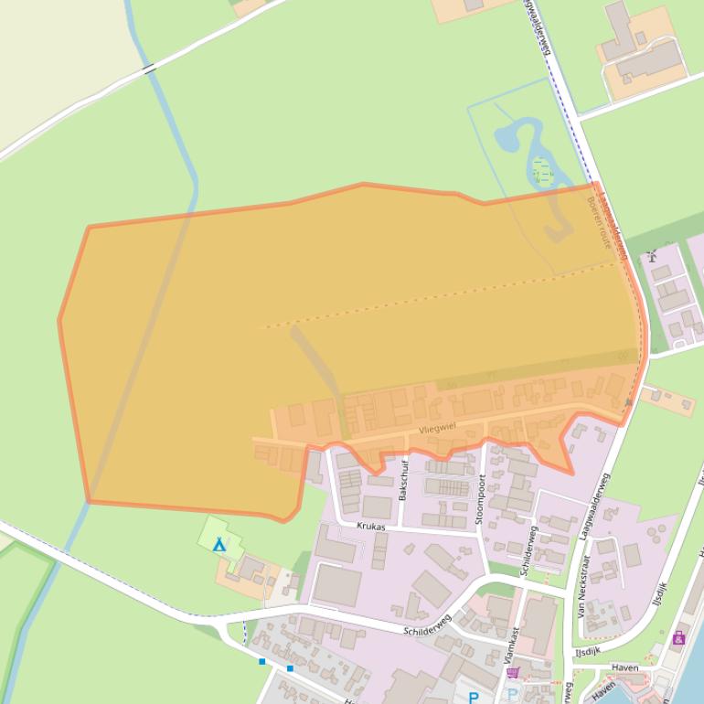 Kaart van postcodegebied 1792CS.