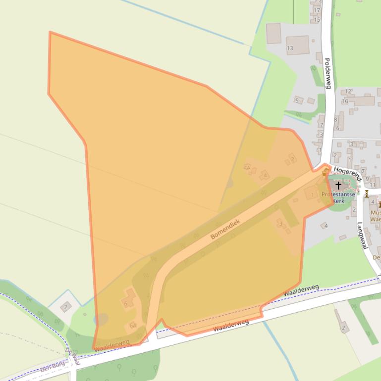 Kaart van postcodegebied 1793AA.