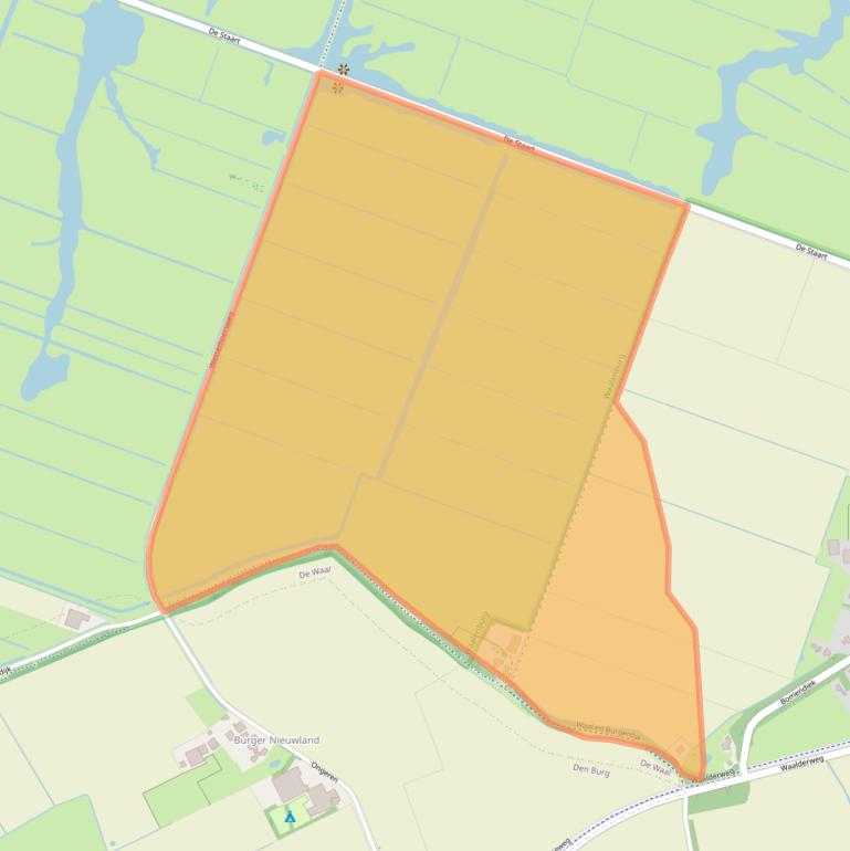 Kaart van postcodegebied 1793EA.