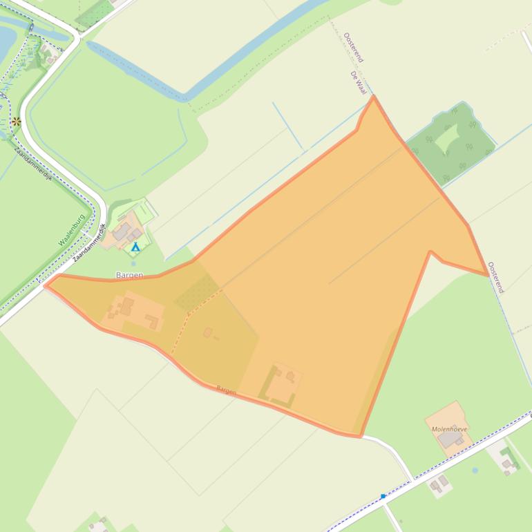 Kaart van postcodegebied 1793EM.