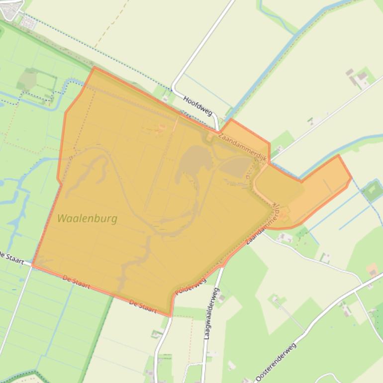 Kaart van postcodegebied 1793EN.