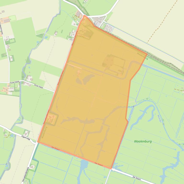 Kaart van postcodegebied 1793EV.