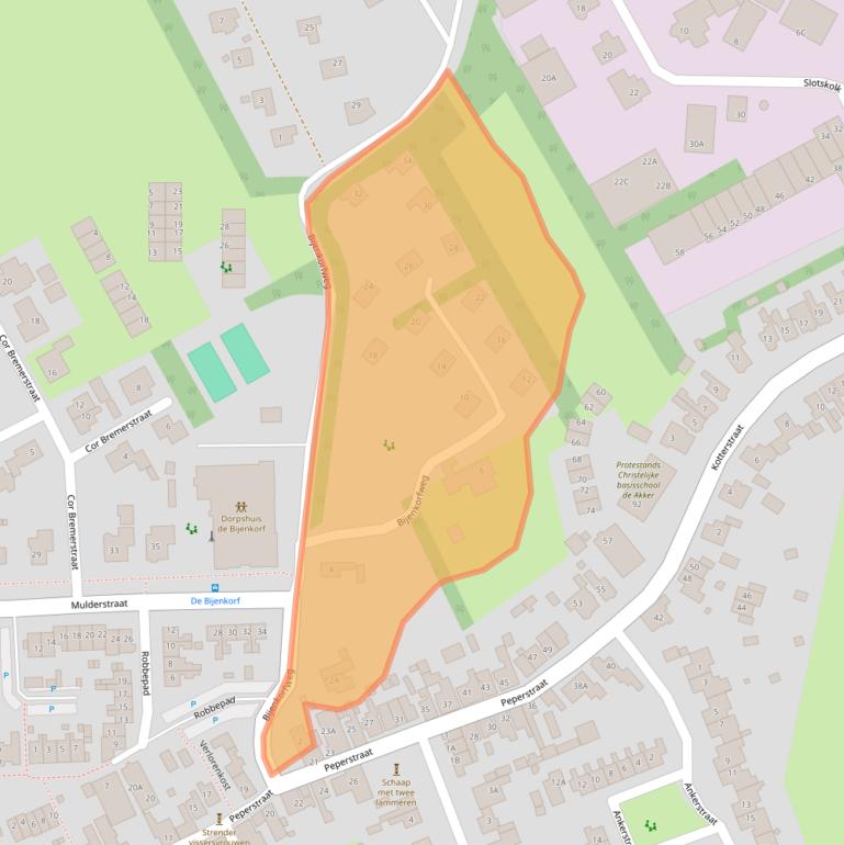 Kaart van postcodegebied 1794AG.