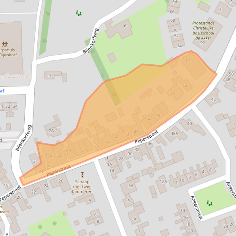 Kaart van postcodegebied 1794AJ.