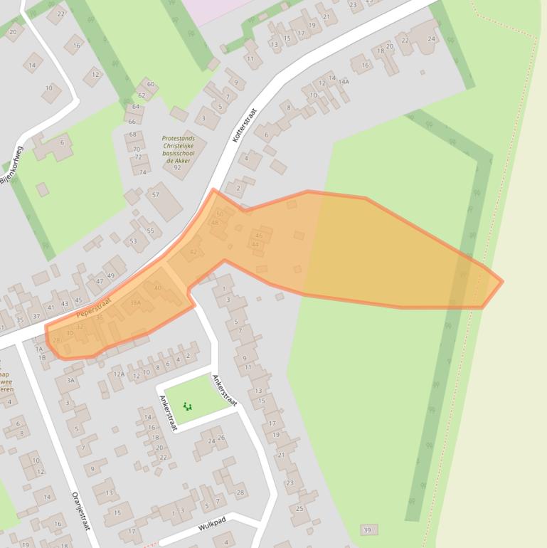 Kaart van postcodegebied 1794AL.