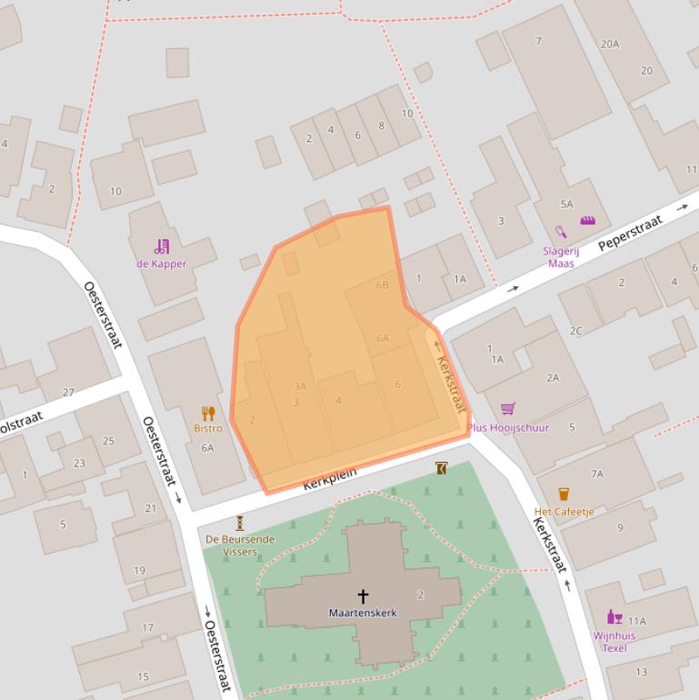 Kaart van postcodegebied 1794AN.