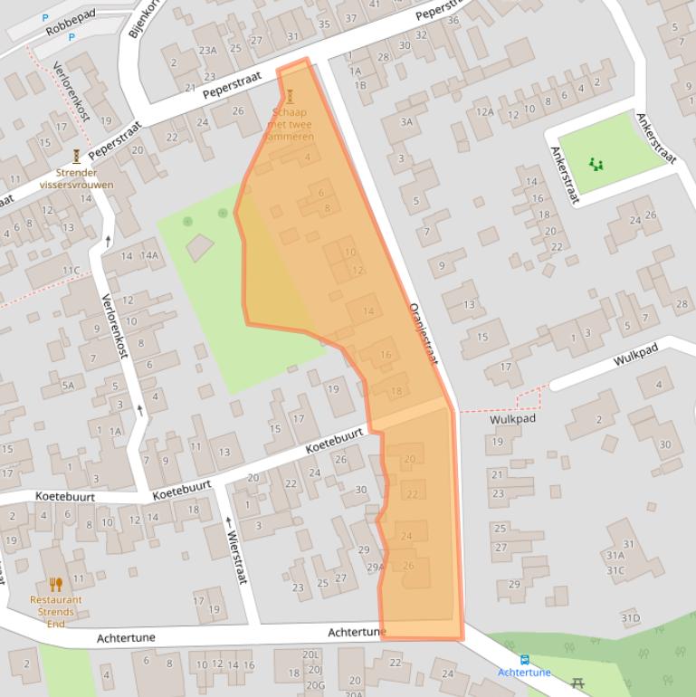 Kaart van postcodegebied 1794BC.