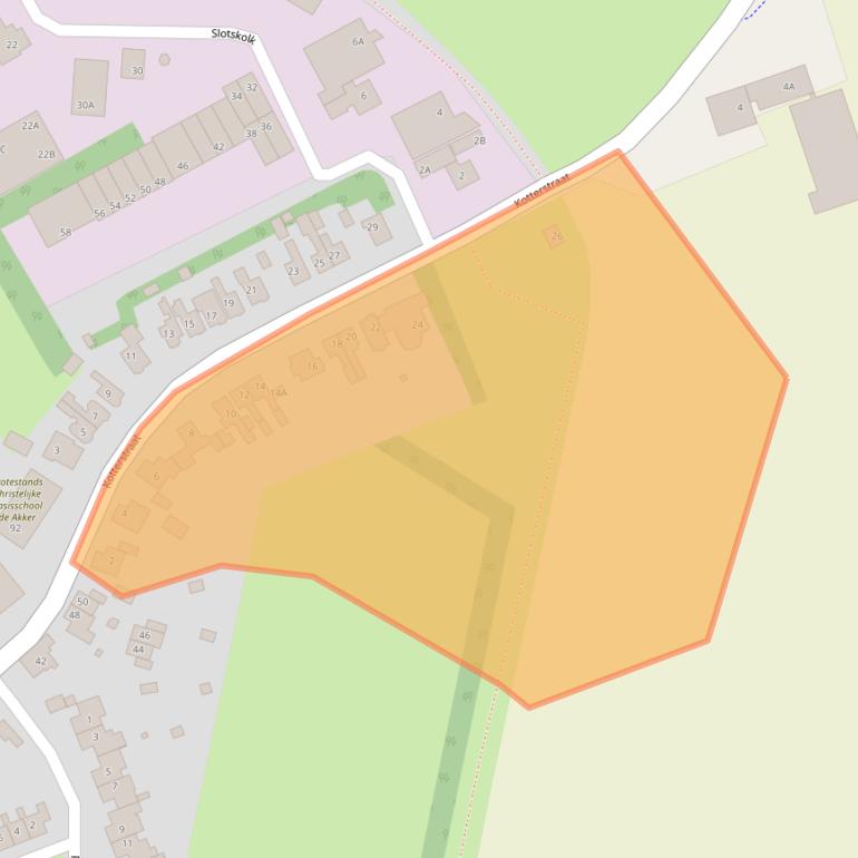 Kaart van postcodegebied 1794BE.