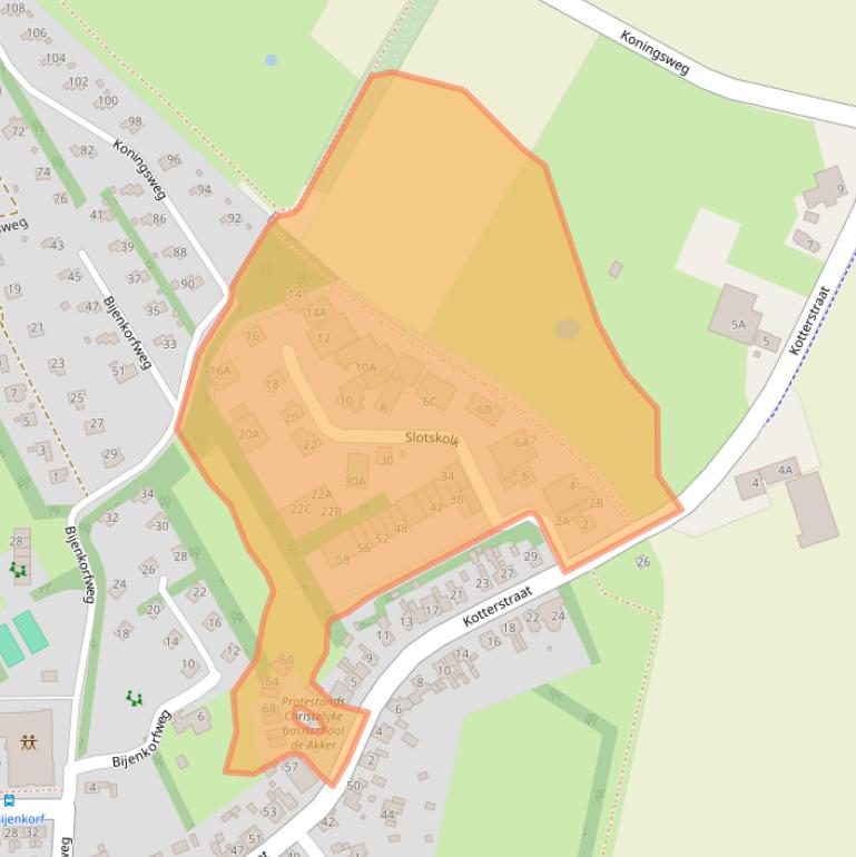 Kaart van postcodegebied 1794BG.