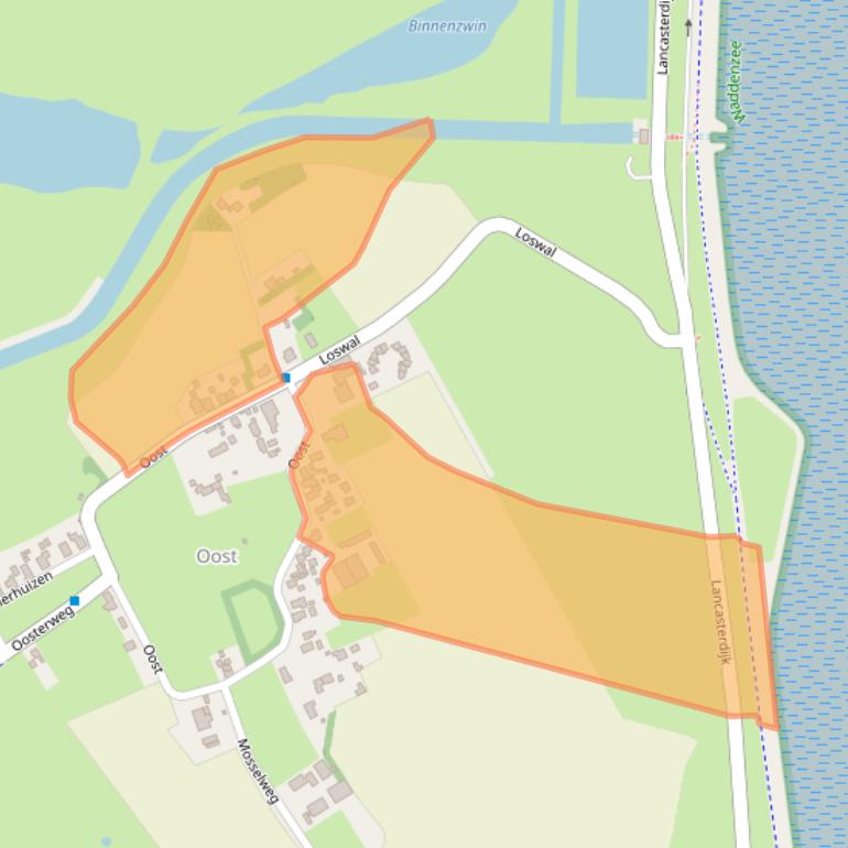 Kaart van postcodegebied 1794GR.